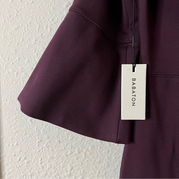 Aritzia Babaton Giovani Off The Shoulder Mini Pencil Dress in Burgundy NEW Size - Picture 5 of 8
